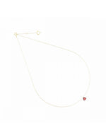  Maman et Sophie 18 kt yellow gold red heart necklace GCCUNGR