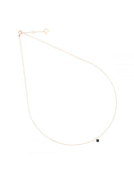  Maman et Sophie 18kt rose gold necklace with 0.10 ct black nude diamond GCNUD10N
