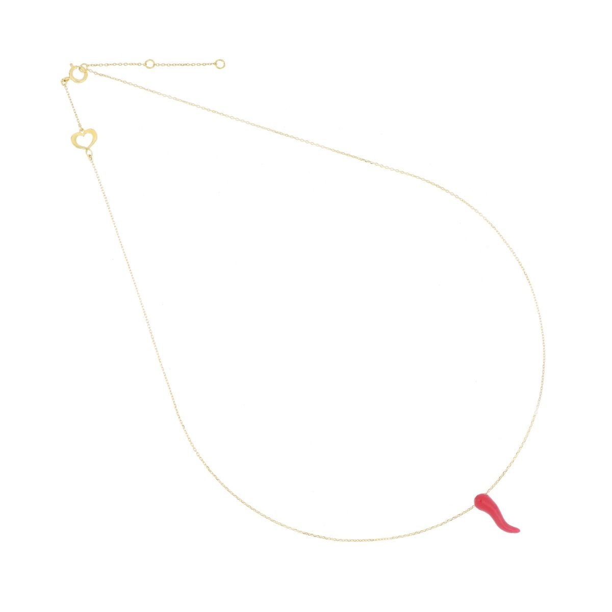 Maman et Sophie Girocollo TIE' Oro Giallo 18kt Rosso GCTIE11