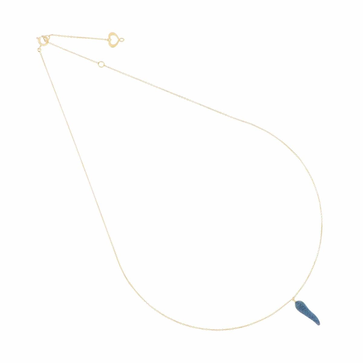 Maman et Sophie Girocollo TIE' Oro Giallo 18kt Polvere Blu GCTIE16