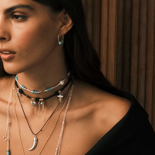 Maman et Sophie Scaramazza Double Pearl Bracelet Necklace