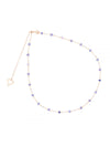  Maman et Sophie 18kt rose gold necklace with GHPTATA Tanzanites
