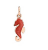  Dodo Star Charm in 9kt Rose Gold and Fluo Pink Enamel