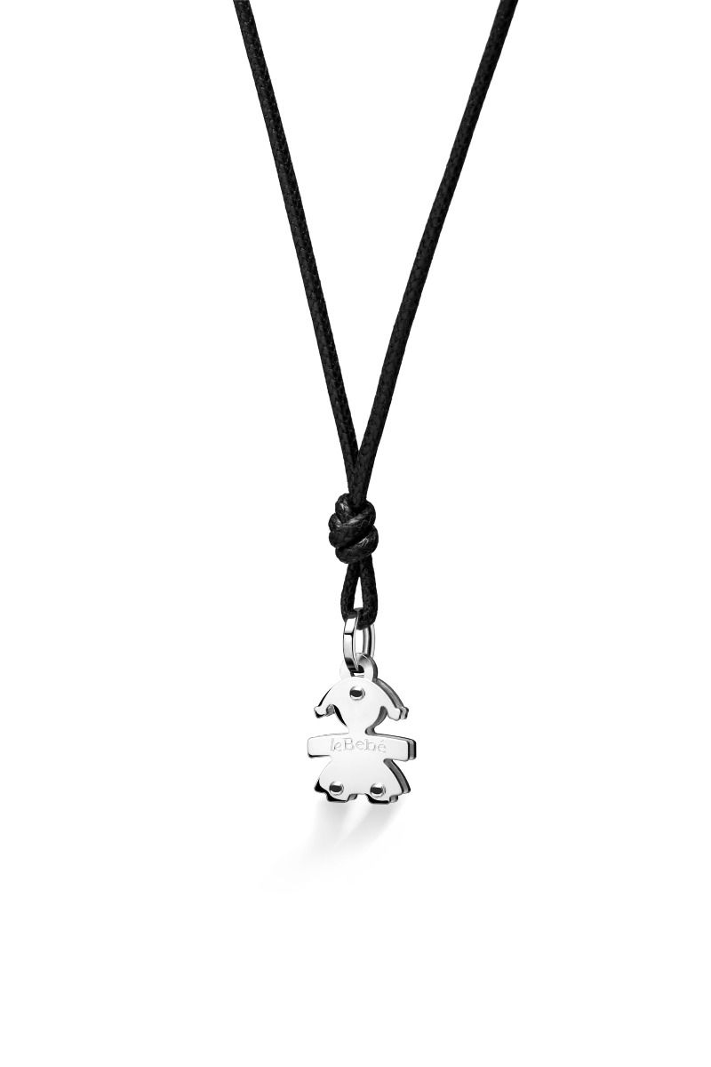 Le Bebè Pendant I Classici Girl Silhouette White Gold LBB048