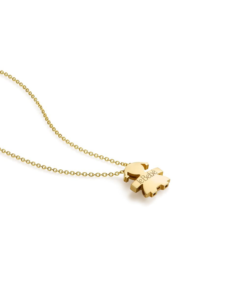 Le Bebè Collana I Tesorini Big Bimba Oro Giallo LBB901