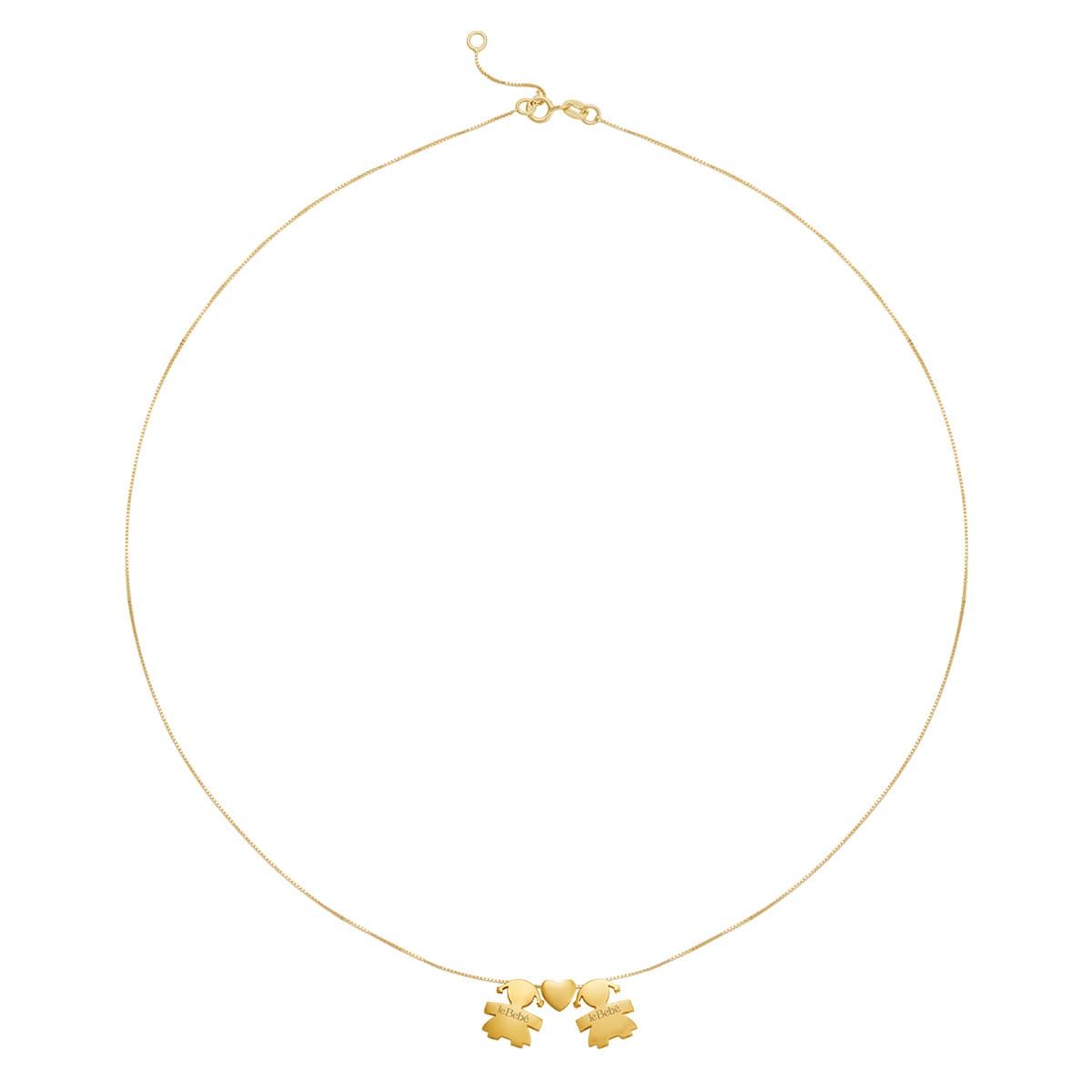 Le Bebè Collana I Tesorini Bimba Cuore Bimba Oro Giallo LBB918/FF