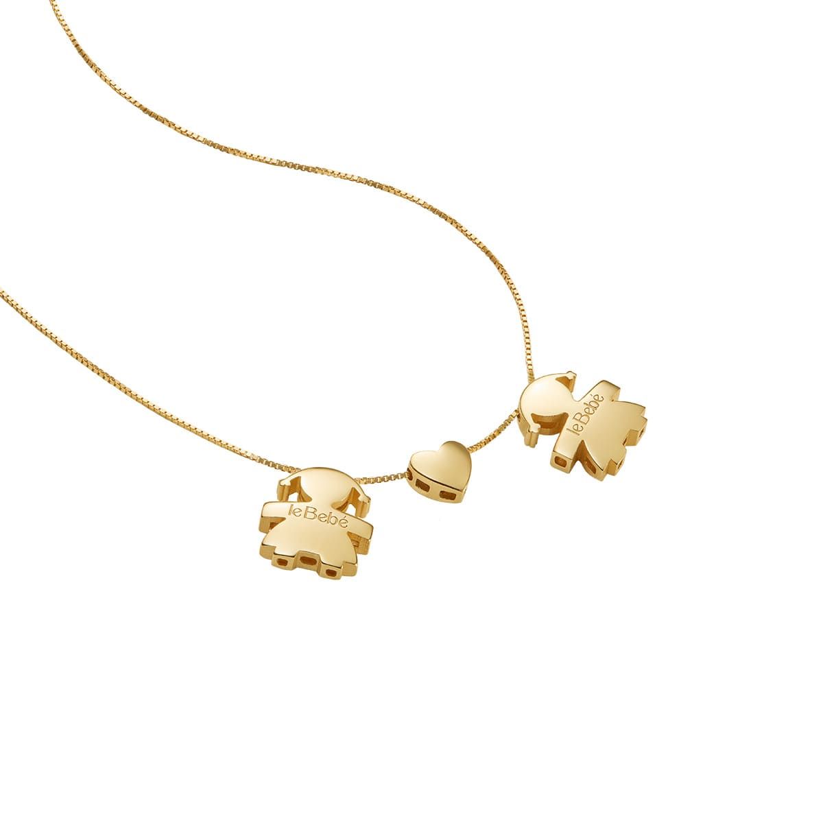 Le Bebè Collana I Tesorini Bimba Cuore Bimba Oro Giallo LBB918/FF