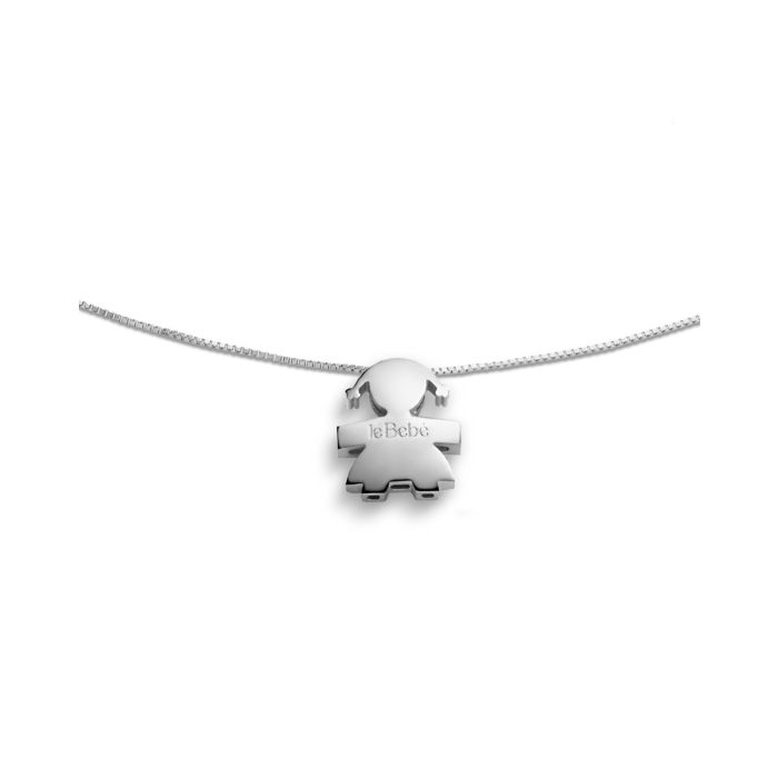 Le Bebè Collana I Tesorini Bimba Oro Bianco LBB921