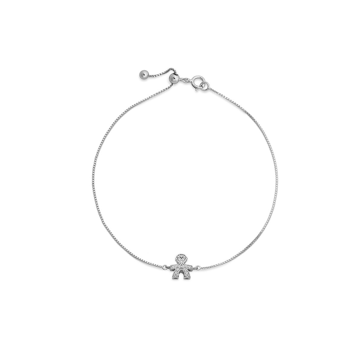 Le Bebè Bracciale I Tesorini Bimbo Oro Bianco e Diamanti LBB952
