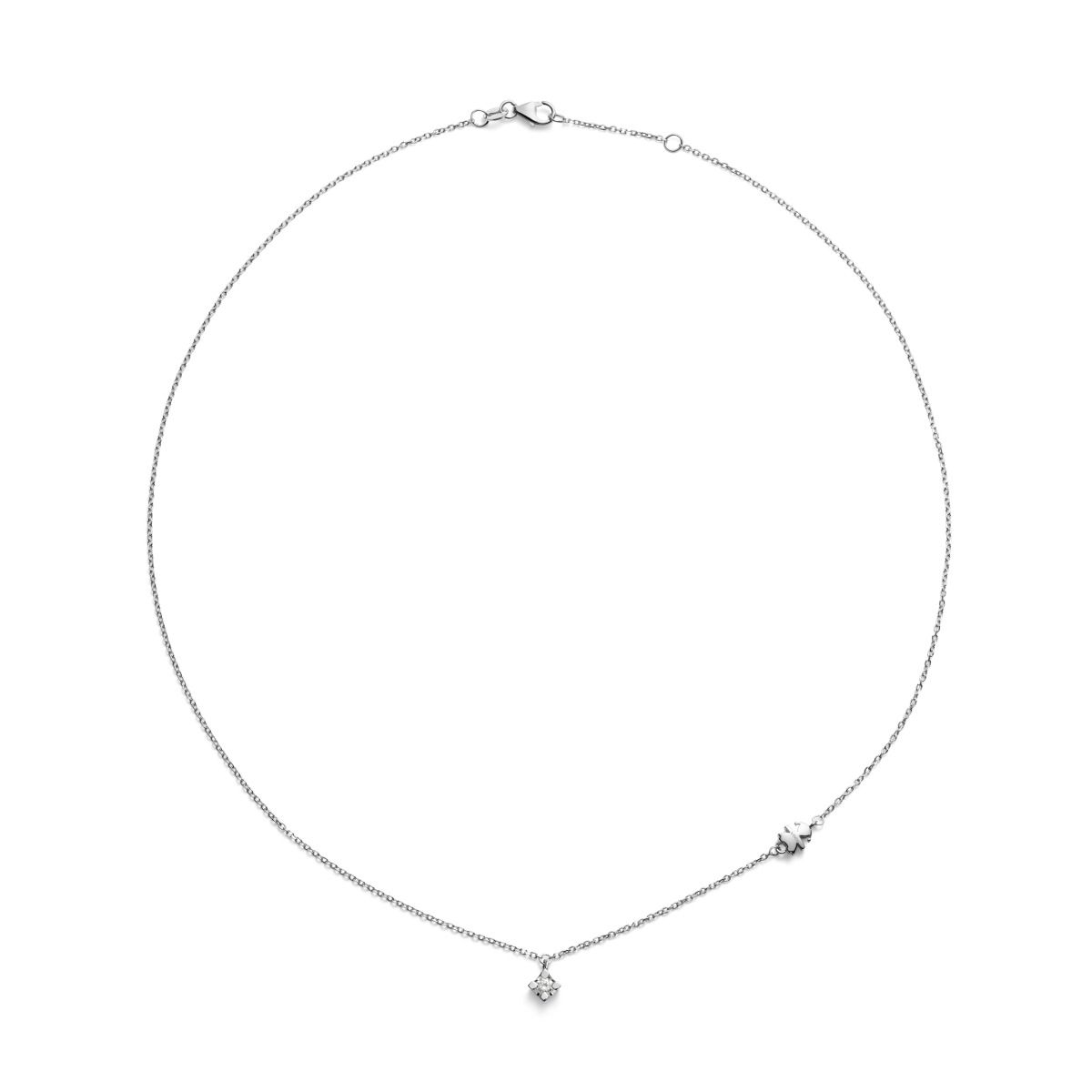 Le Bebè Punto Luce I Tesorini Bimba Oro Bianco e Diamante LBB963