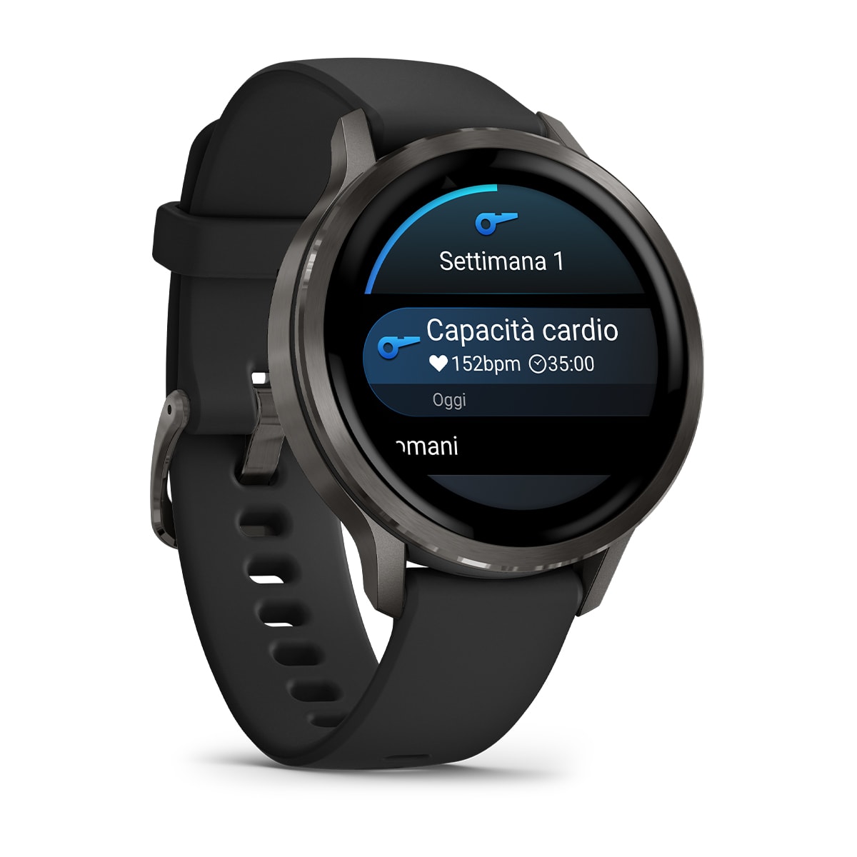 Garmin Venu 4 Slate 41 MM Cinturino Silicone Black