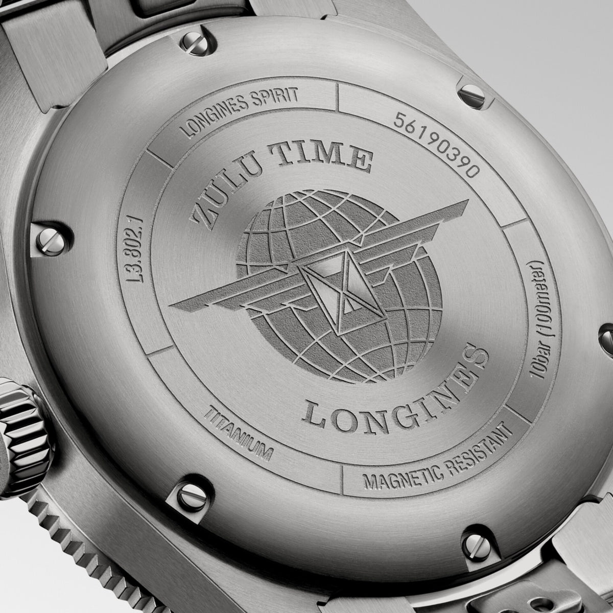 Longines Spirit Zulu Time Titanium 39 MM L3.802.1.53.6