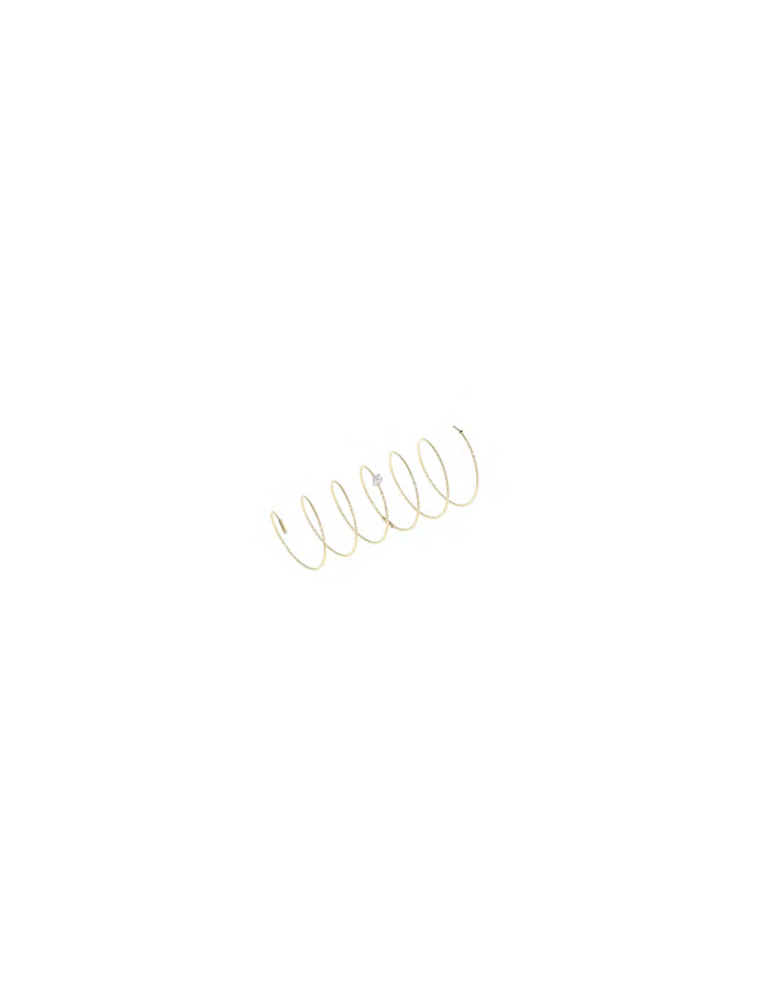 MagicWire Anello Silenzio Spirale Oro Giallo e Diamante 460-AS-GD-01