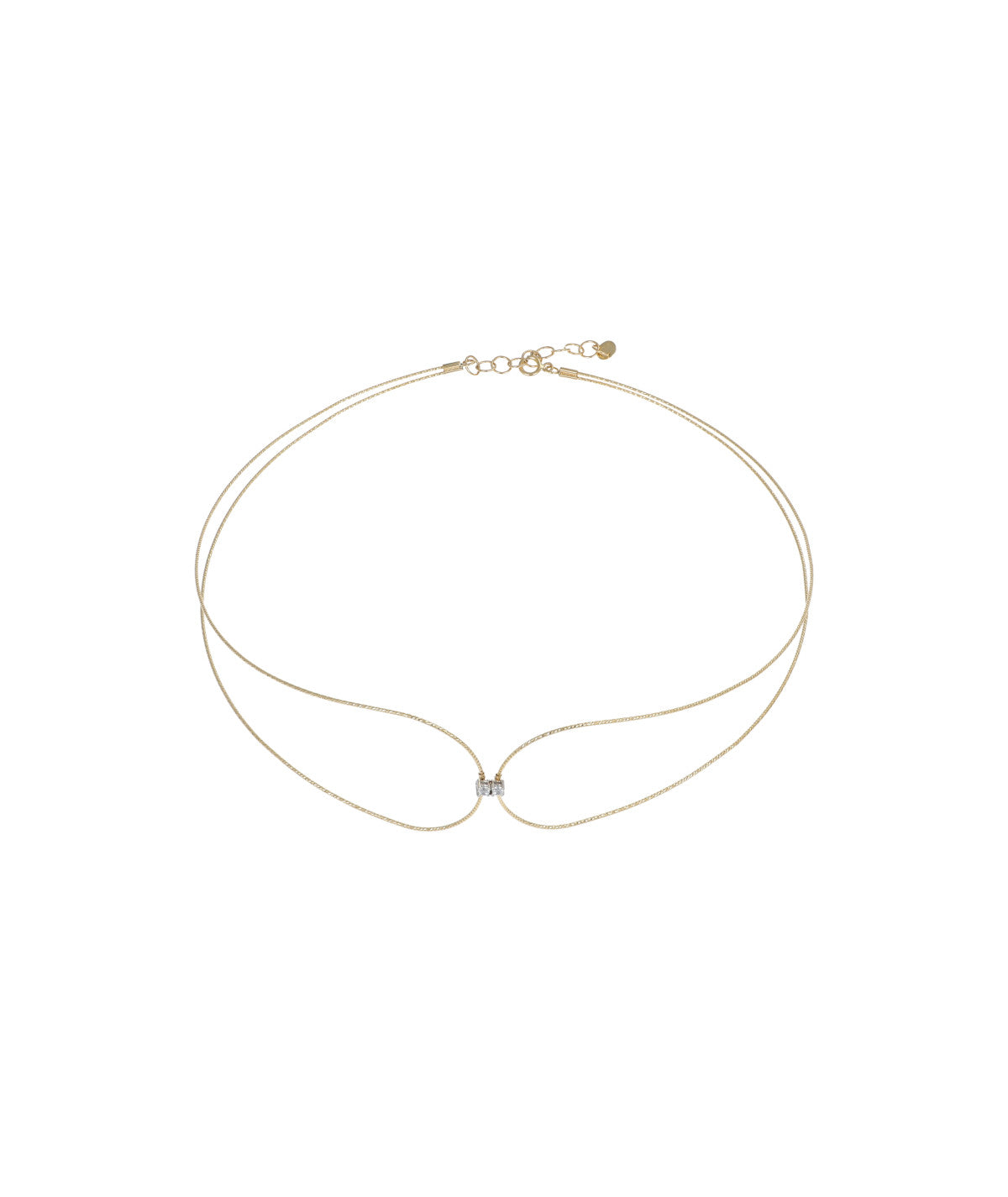 MagicWire Silence Necklace Yellow Gold and Diamonds 17-C-GD-01
