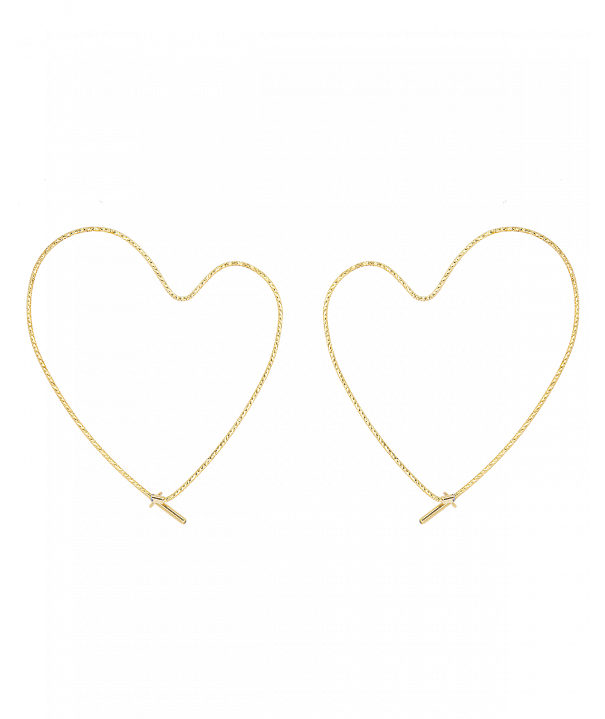 MagicWire Love Earrings Yellow Gold 249-OL-G-01