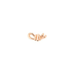  Dodo knot stud earring in 9K rose gold. Half a pair.