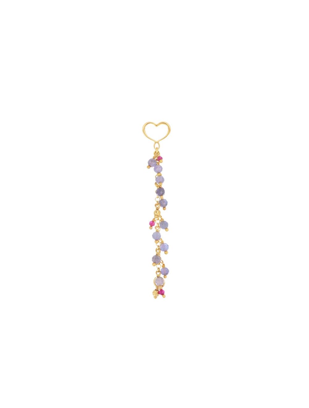 Maman et Sophie Orecchino Earcuff Frange Tanzanite e Rubellite OFRA4TZRU