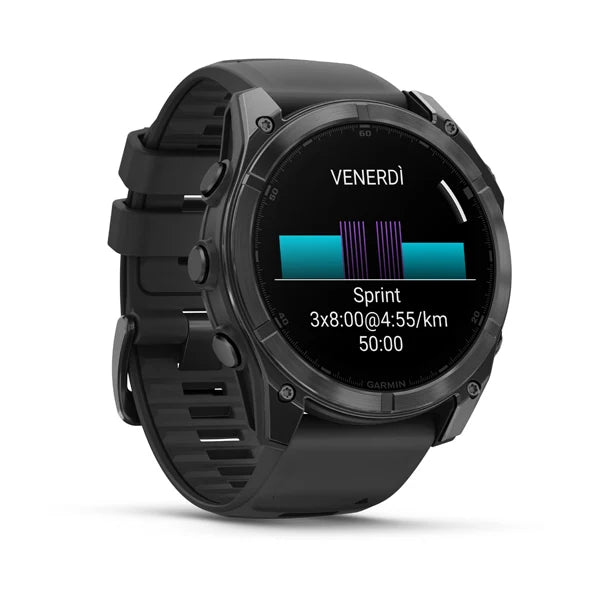 Garmin Fenix 8 51 MM MicroLED Sapphire, Carbon Grey DLC