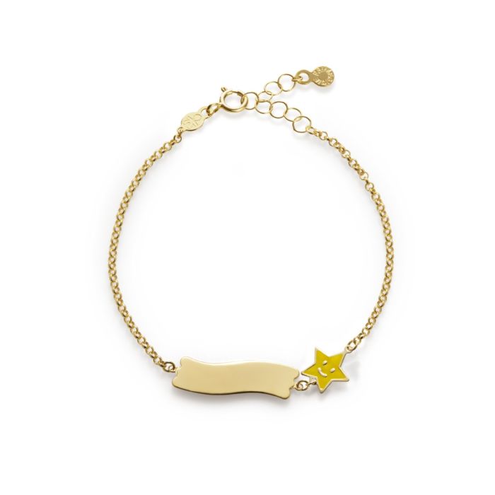  Le Bebè Fortuna Bracelet with Star and Yellow Gold Plate PMG028/B