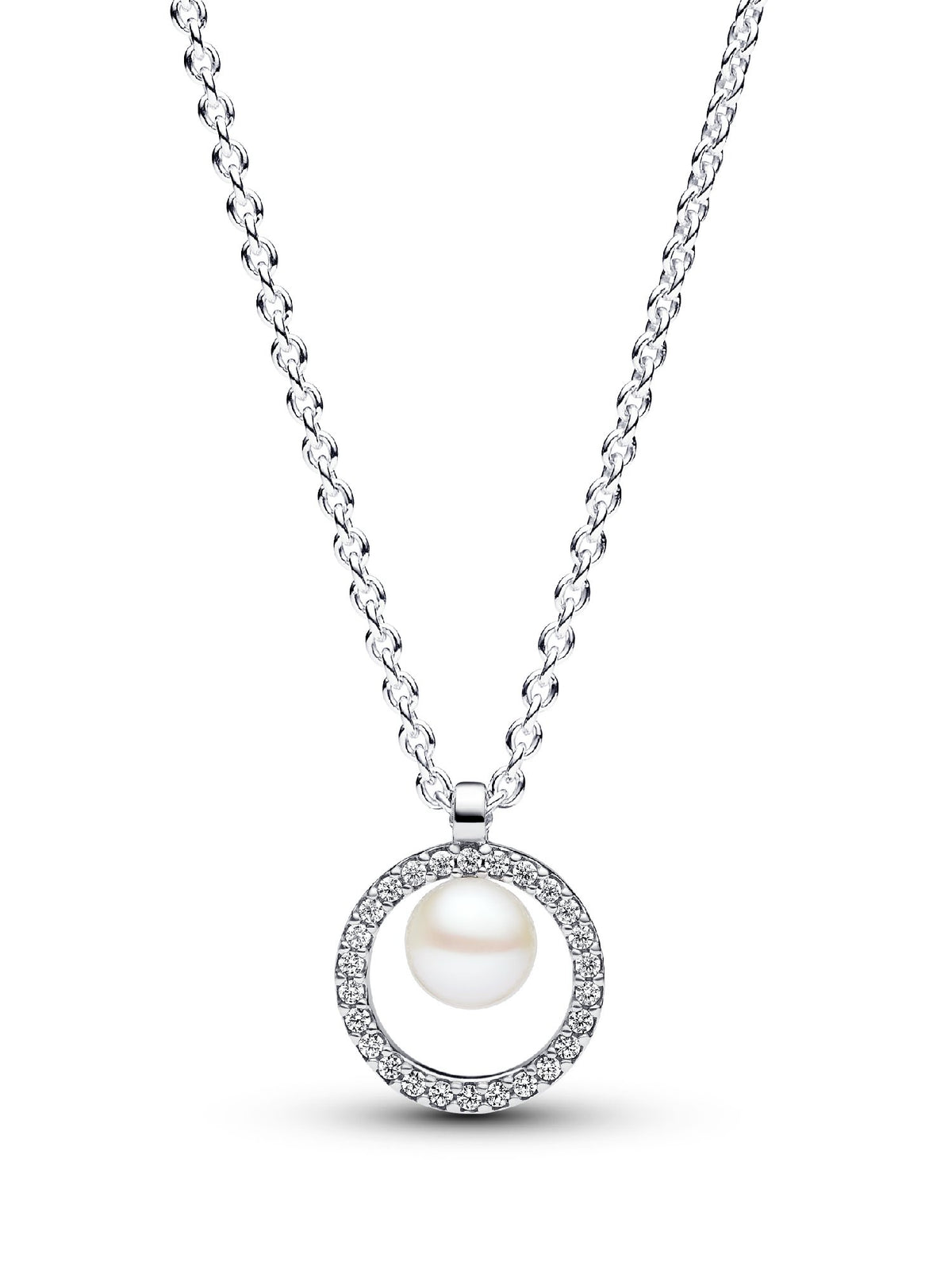 Pandora Collana con Perla d’Acqua Dolce Coltivata e Pavè 393165C01