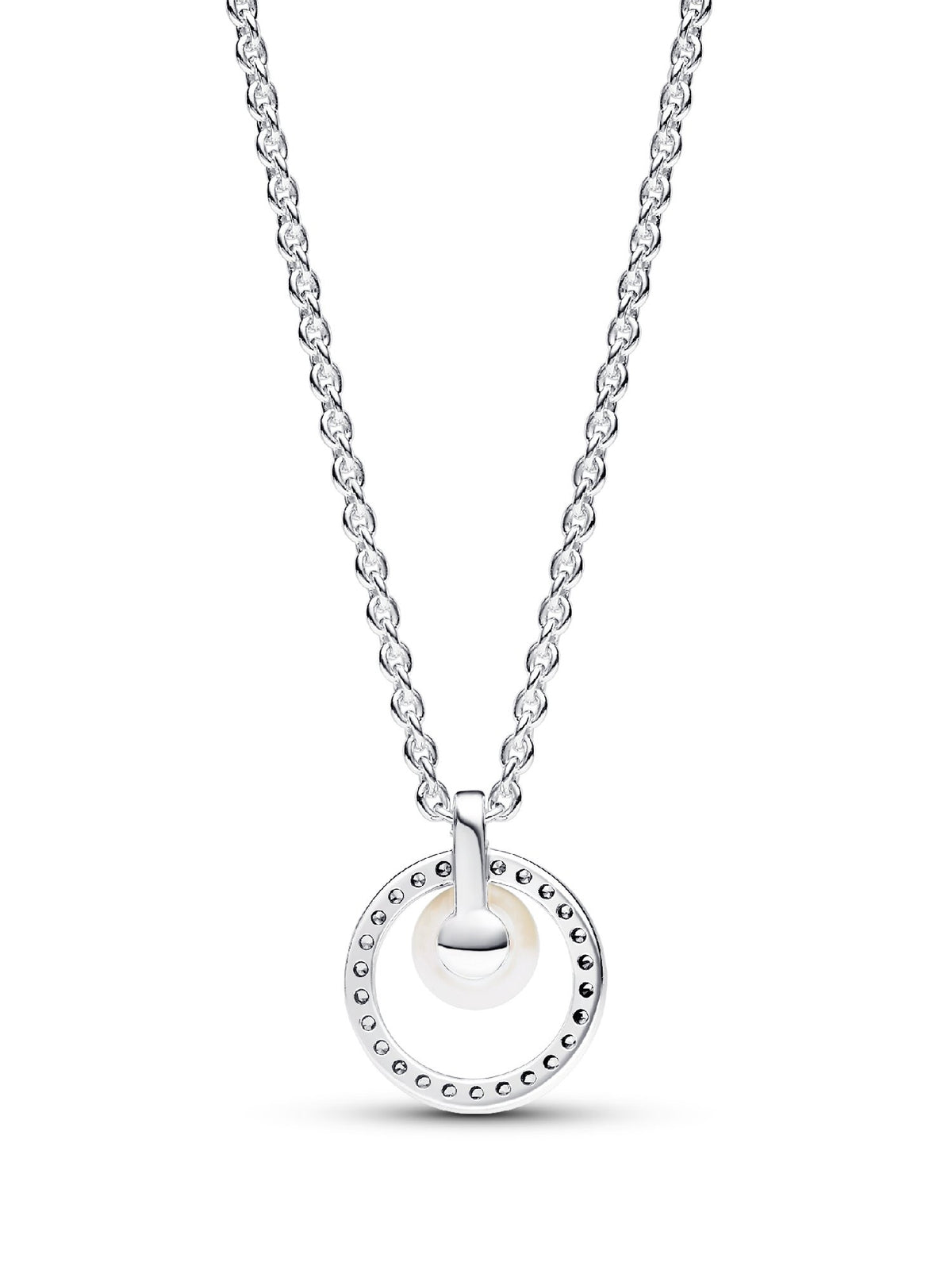 Pandora Collana con Perla d’Acqua Dolce Coltivata e Pavè 393165C01