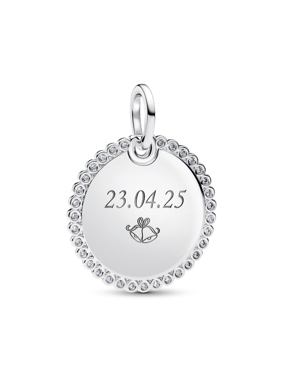 Pandora Pendente Medaglia Luminosa da incidere 394007C01