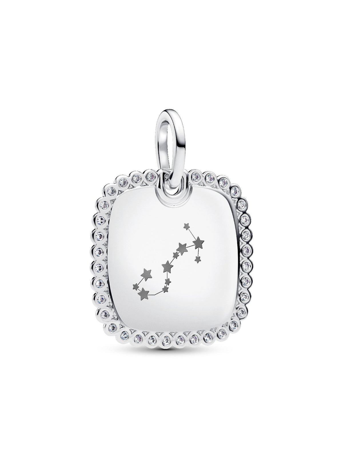 Pandora Pendente Medaglia Quadrata Luminosa da incidere 394009C01