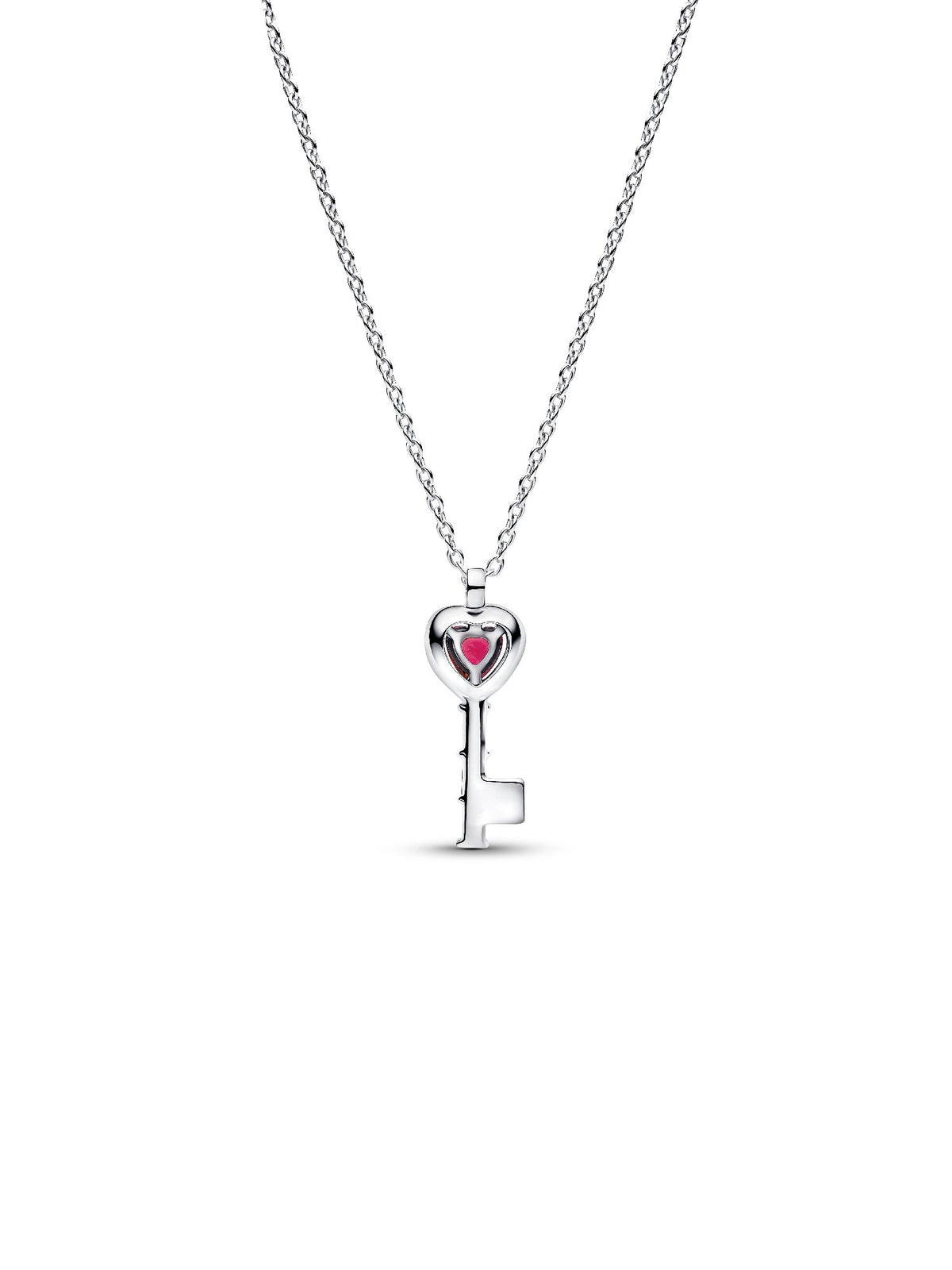 Pandora Collana Chiave con Cuore Rosso 394392C01