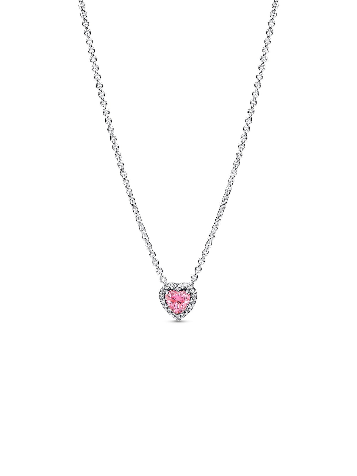 Pandora Collana Cuore in Rilievo Rosa 398425C02