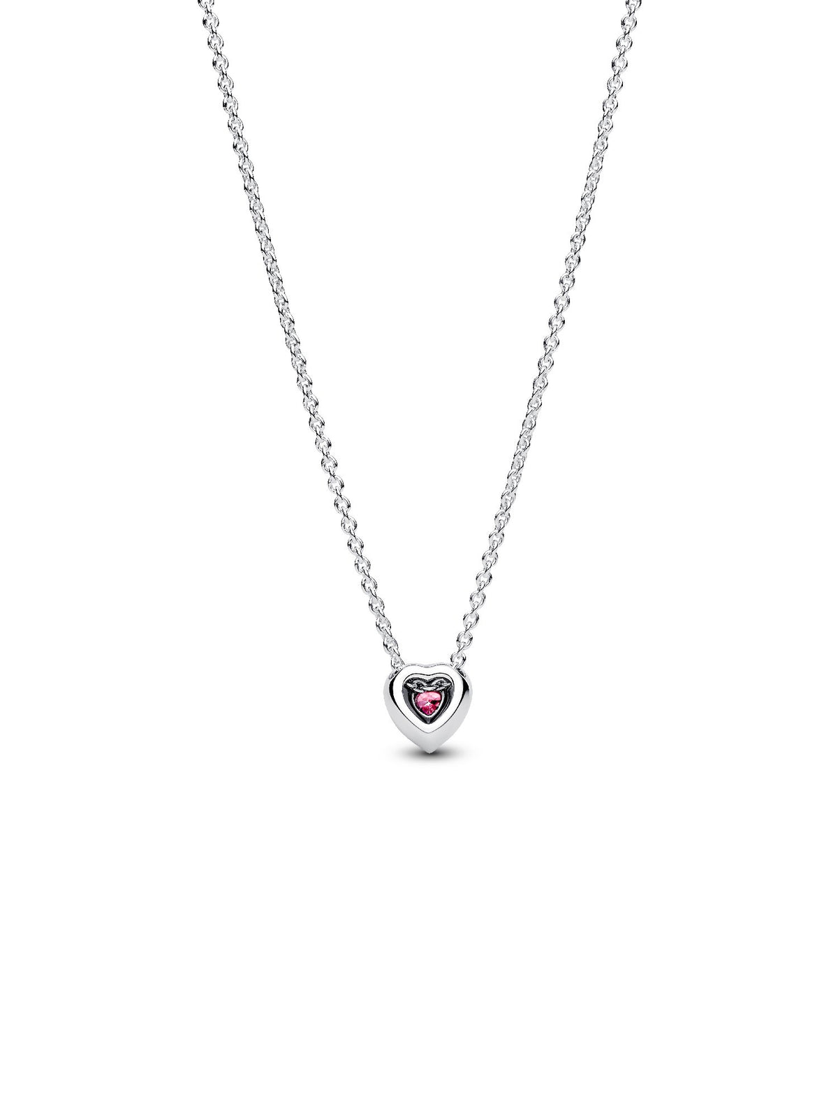 Pandora Collana Cuore in Rilievo Rosa 398425C02