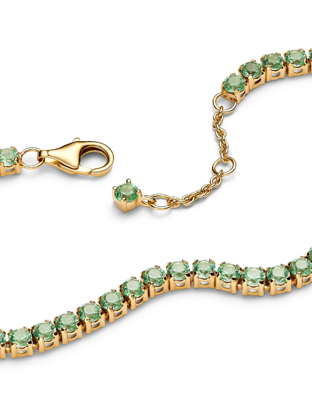 Pandora Bracciale Tennis Cristalli Verdi 561469C02