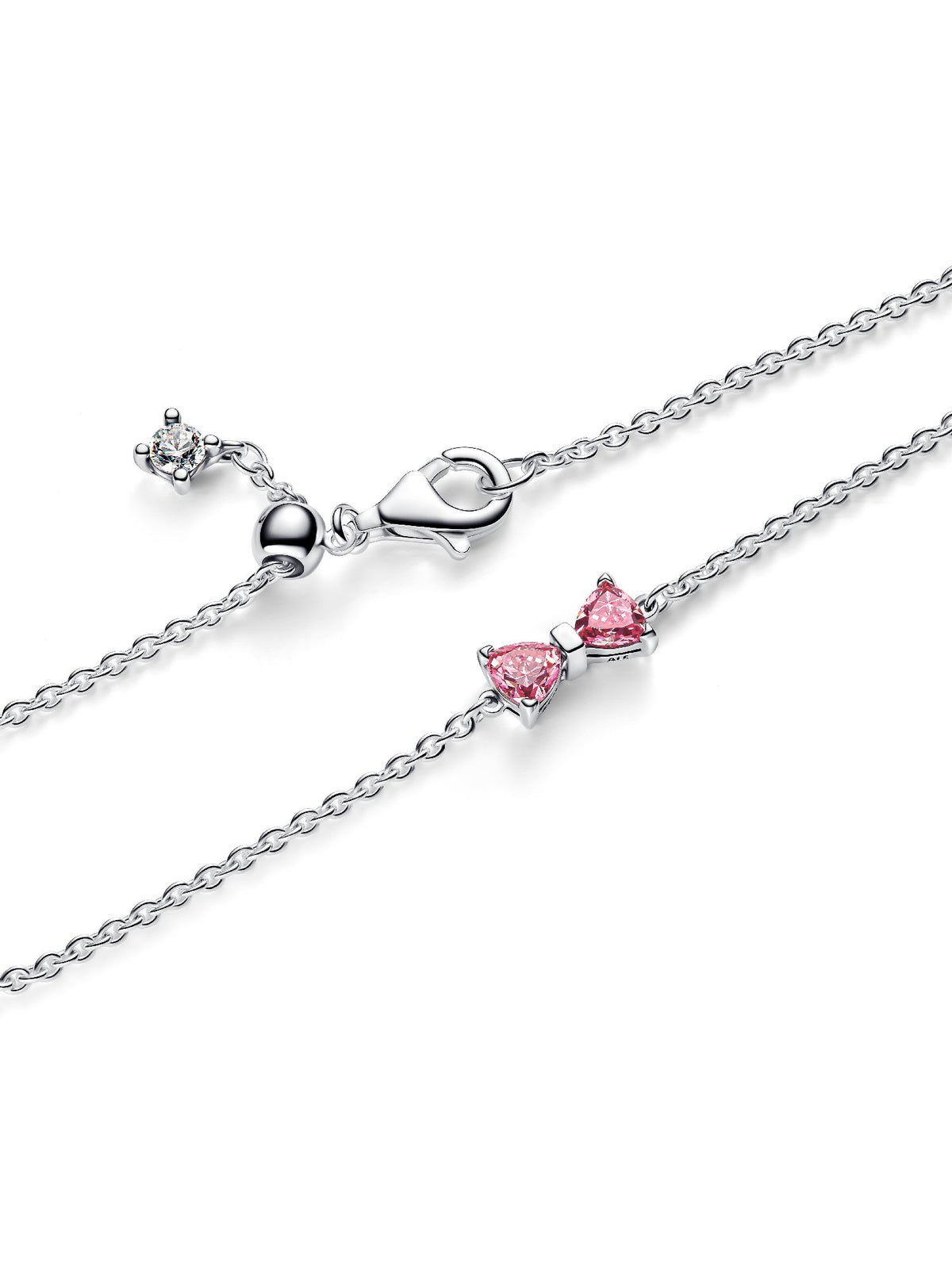 Pandora Bracciale Fiocco Luminoso Rosa 594234C01
