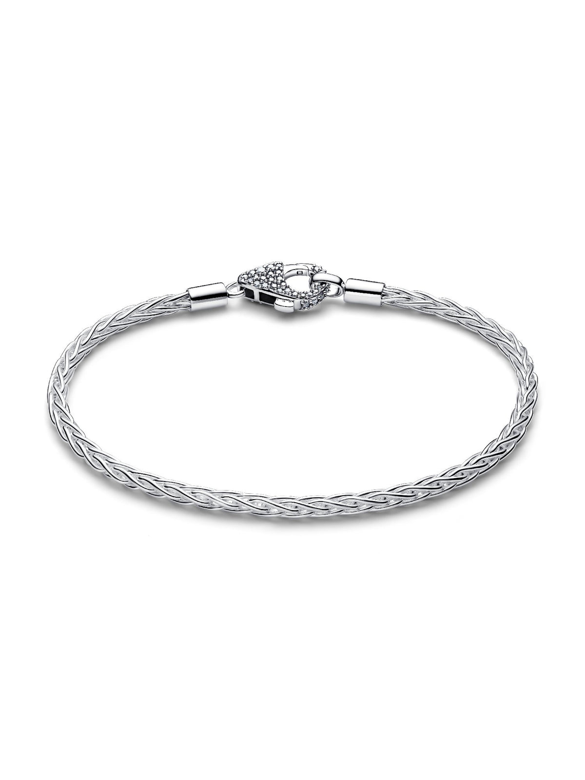 Pandora Bracciale Maglia Coda di Volpe con Chiusura Pavè 594462C01