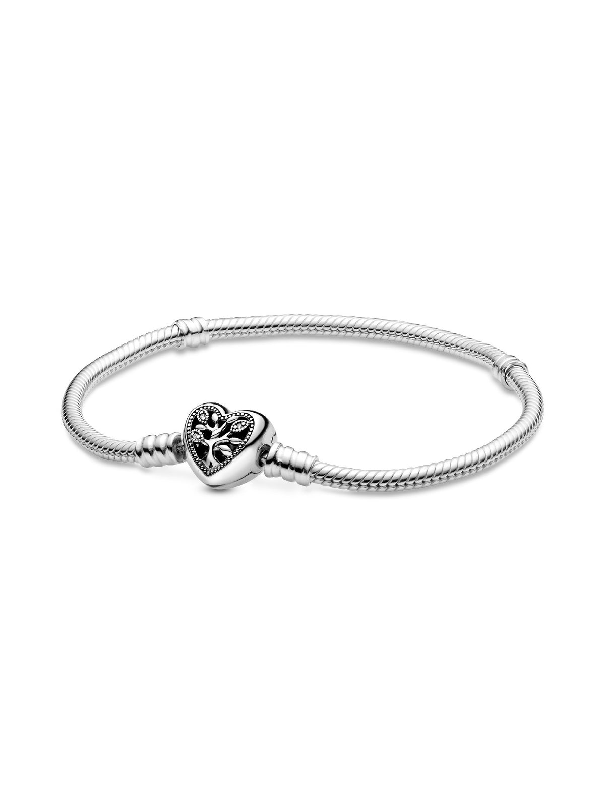 Pandora Bracciale Moments con Chiusura a Cuore albero della Famiglia 598827C01