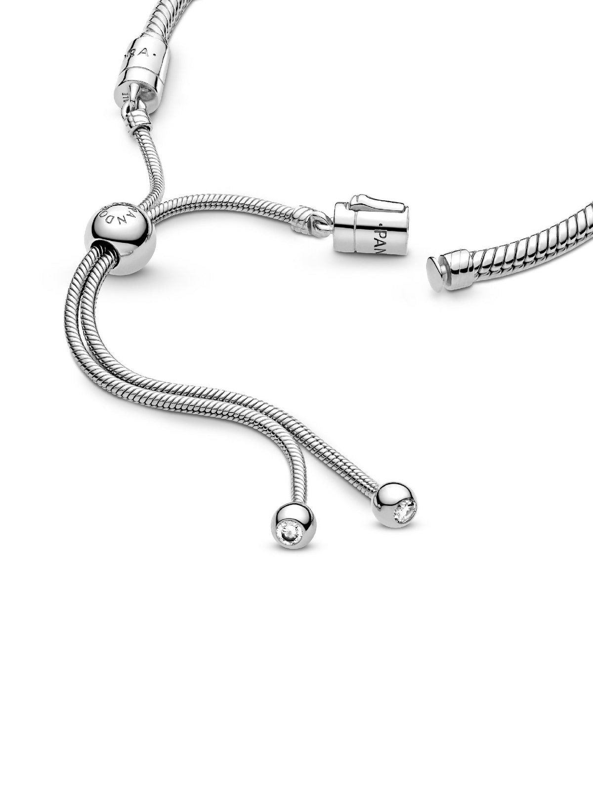 Pandora Bracciale con maglia snake e chiusura regolabile 599652C01