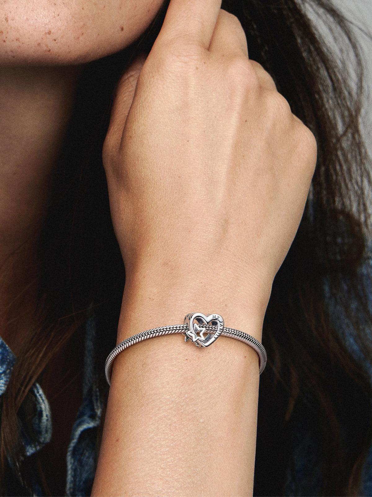 Pandora Charm Openwork Cuore con Stella 792829C00