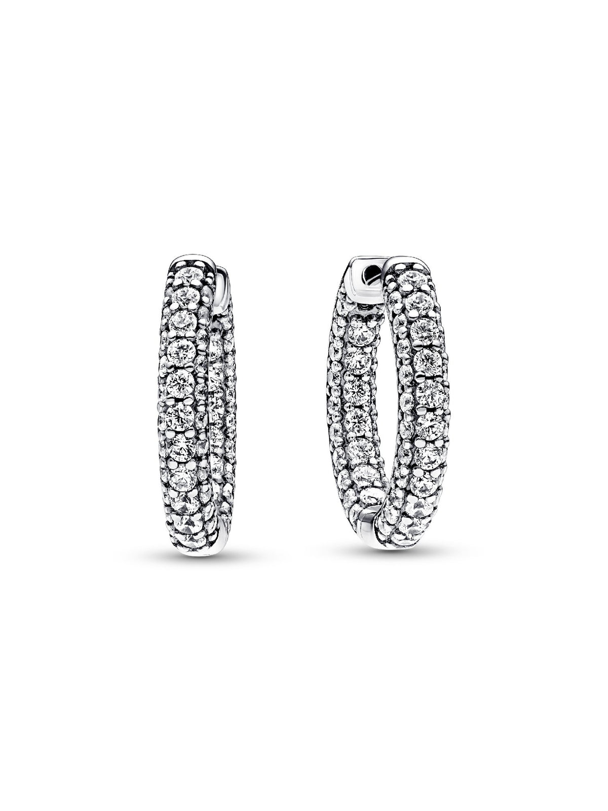 Pandora Orecchini Cerchi Pavè Fascia Singola 292624C01