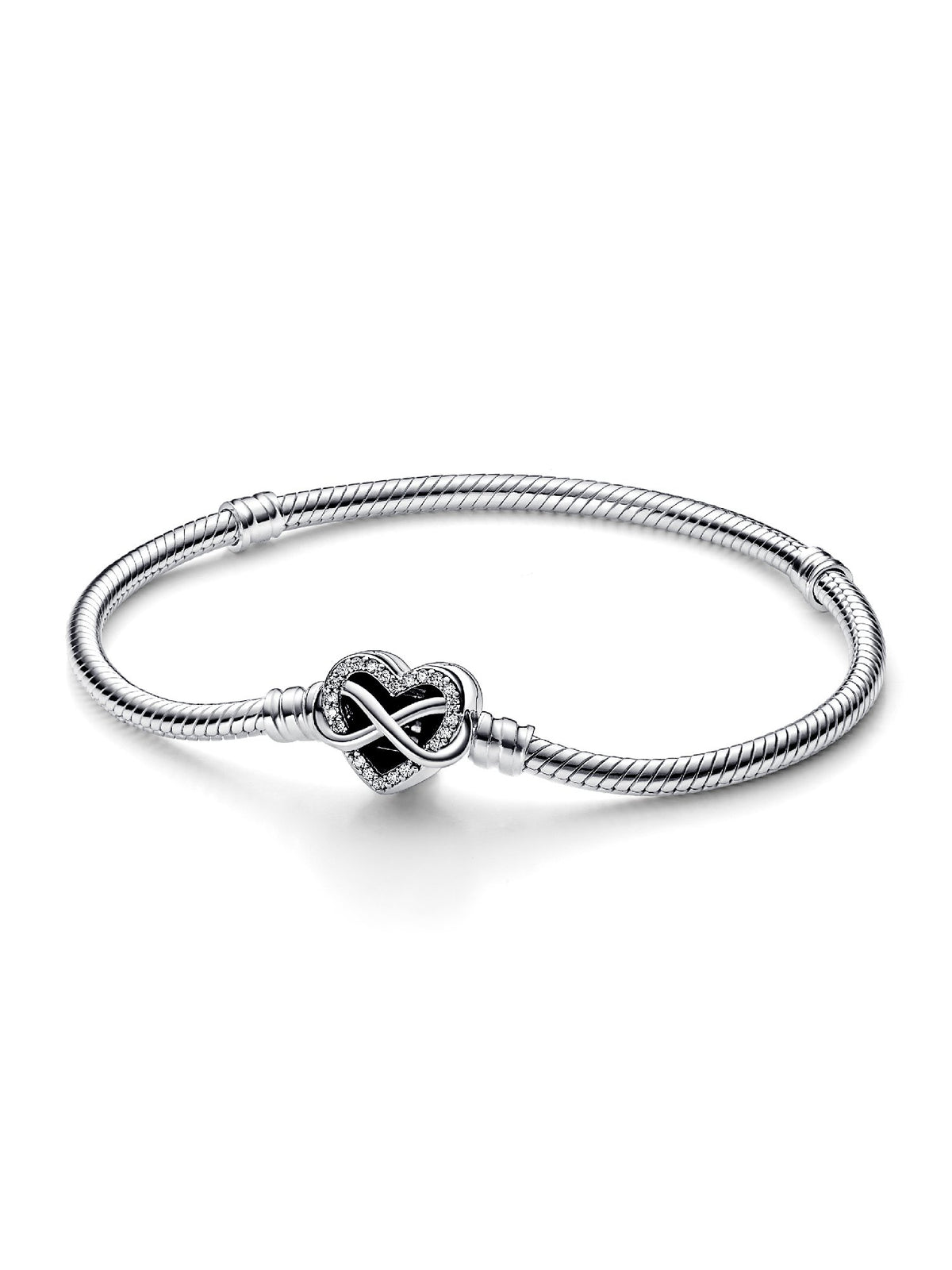 Pandora Bracciale con Chiusura Cuore Infinito Pietre Luminose 592645C01