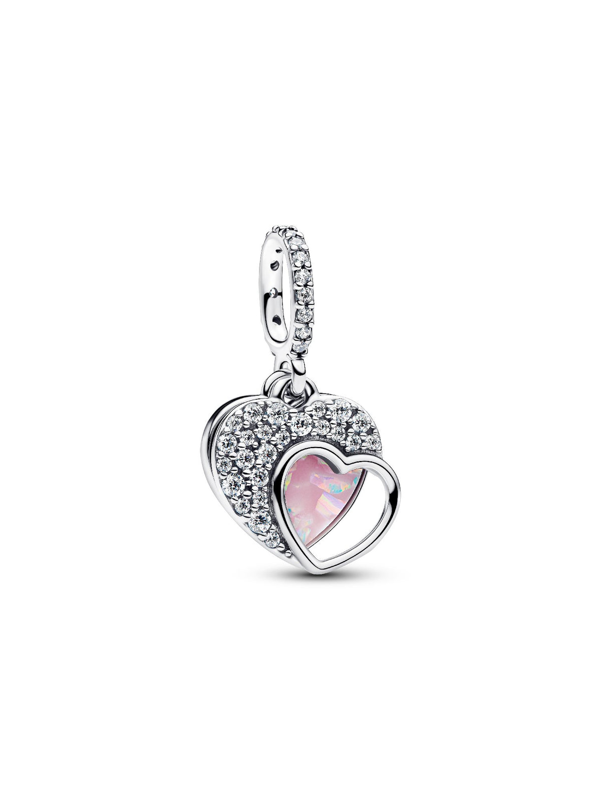Pandora Charm Pendente Doppio Cuore Mamma Sei Bellissima 794456C01