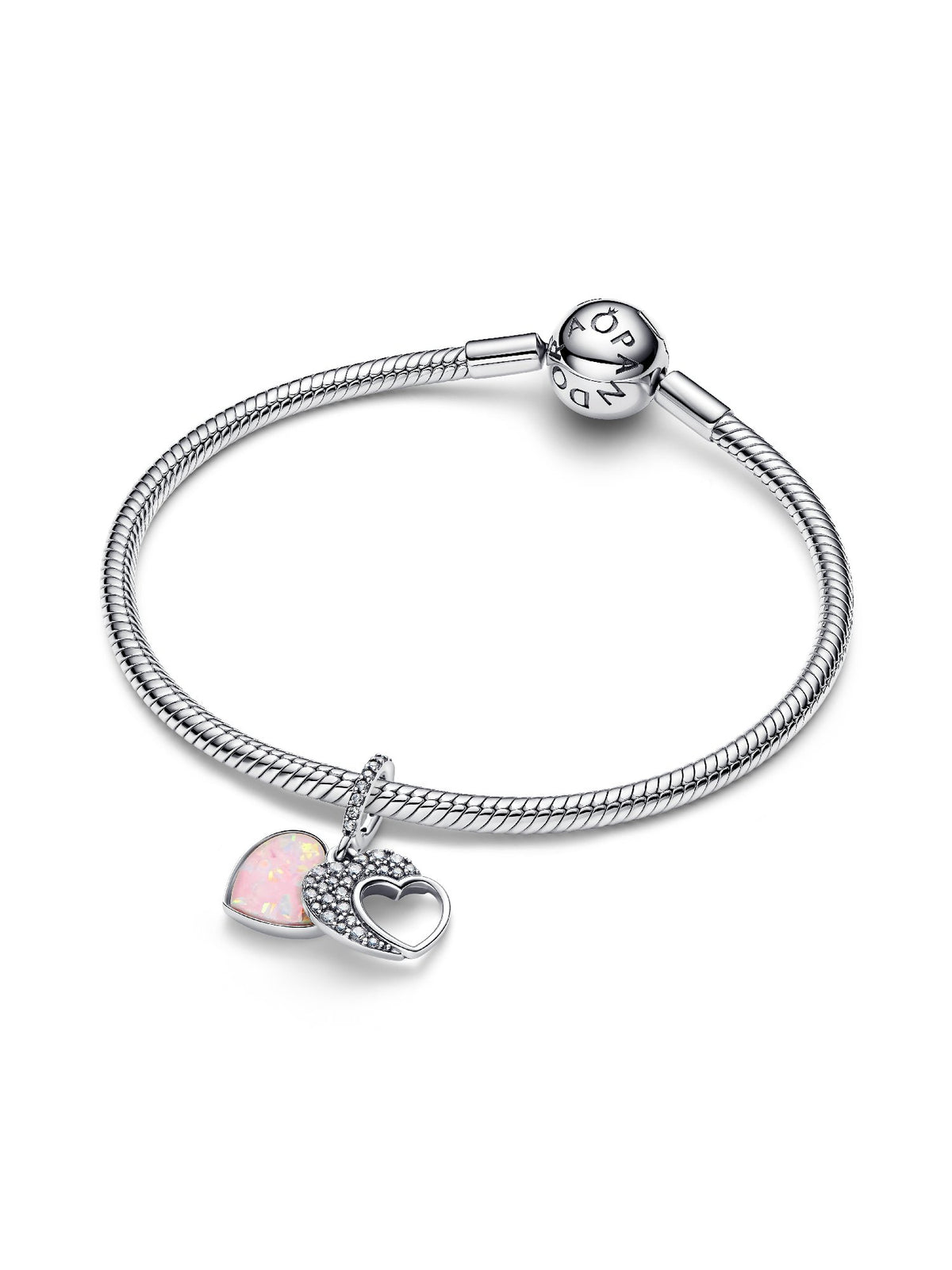 Pandora Charm Pendente Doppio Cuore Mamma Sei Bellissima 794456C01