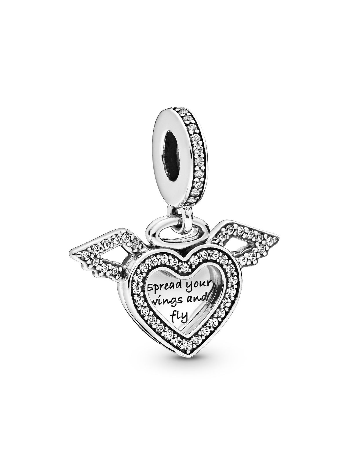 Pandora Charm Pendente Cuore e ali d’angelo 798485C01
