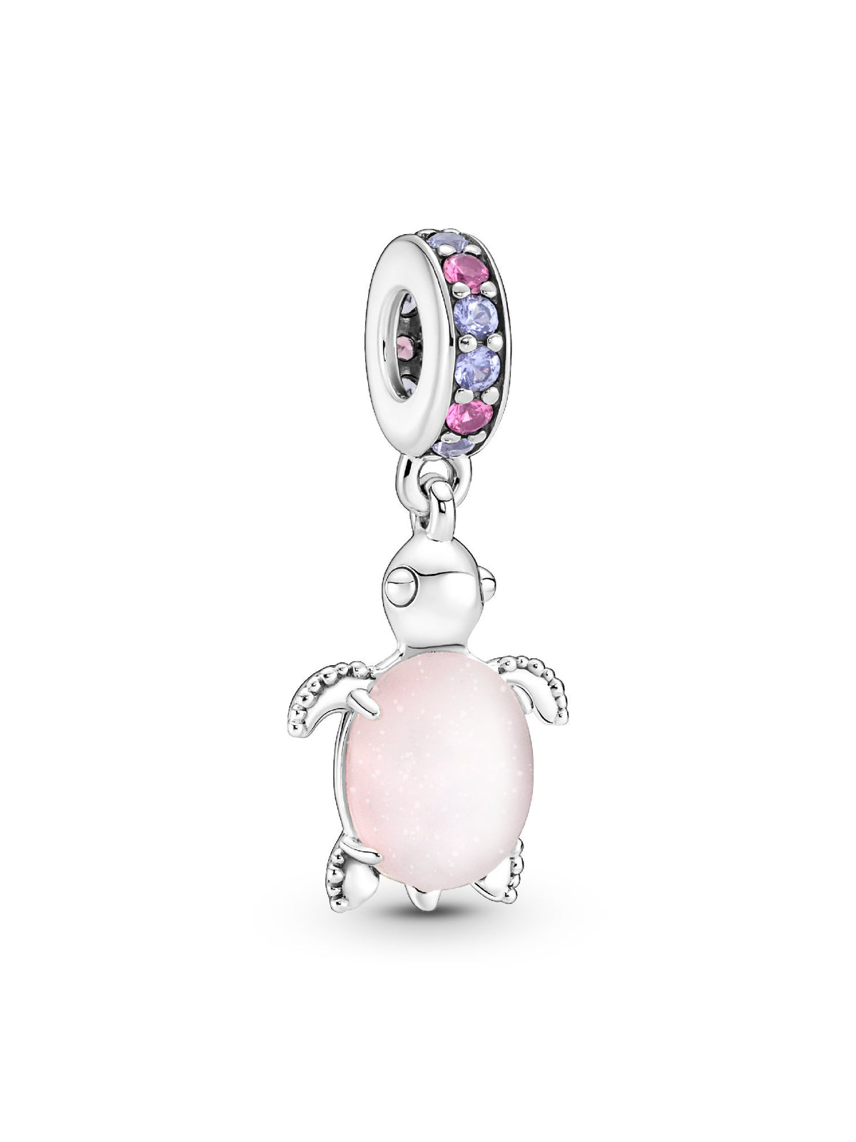 Pandora Charm Pendente Tartaruga Marina Rosa Vetro di Murano 798939C02