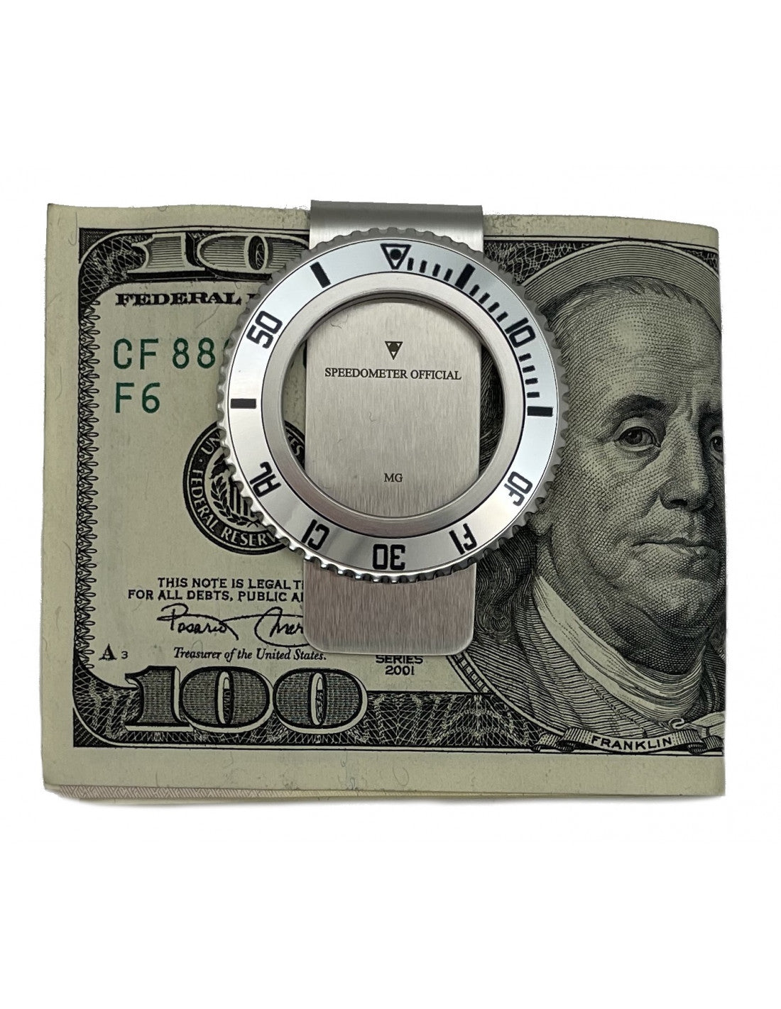 Speedometer Official Money Clip Silver