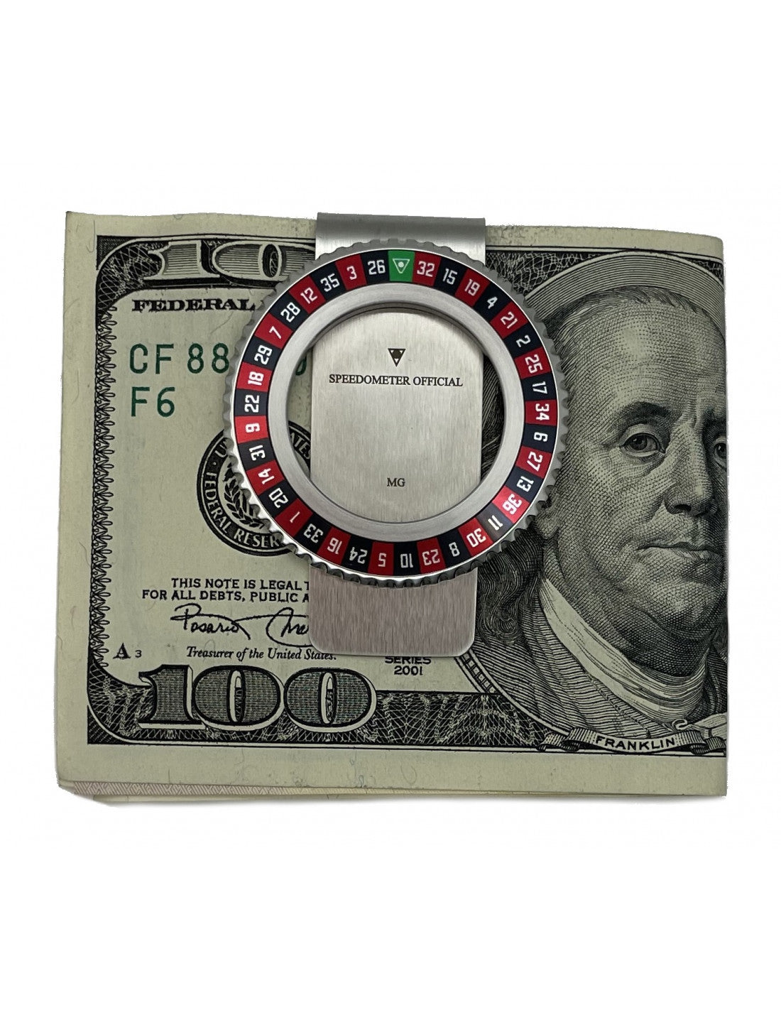 Speedometer Official Casino Money Clip