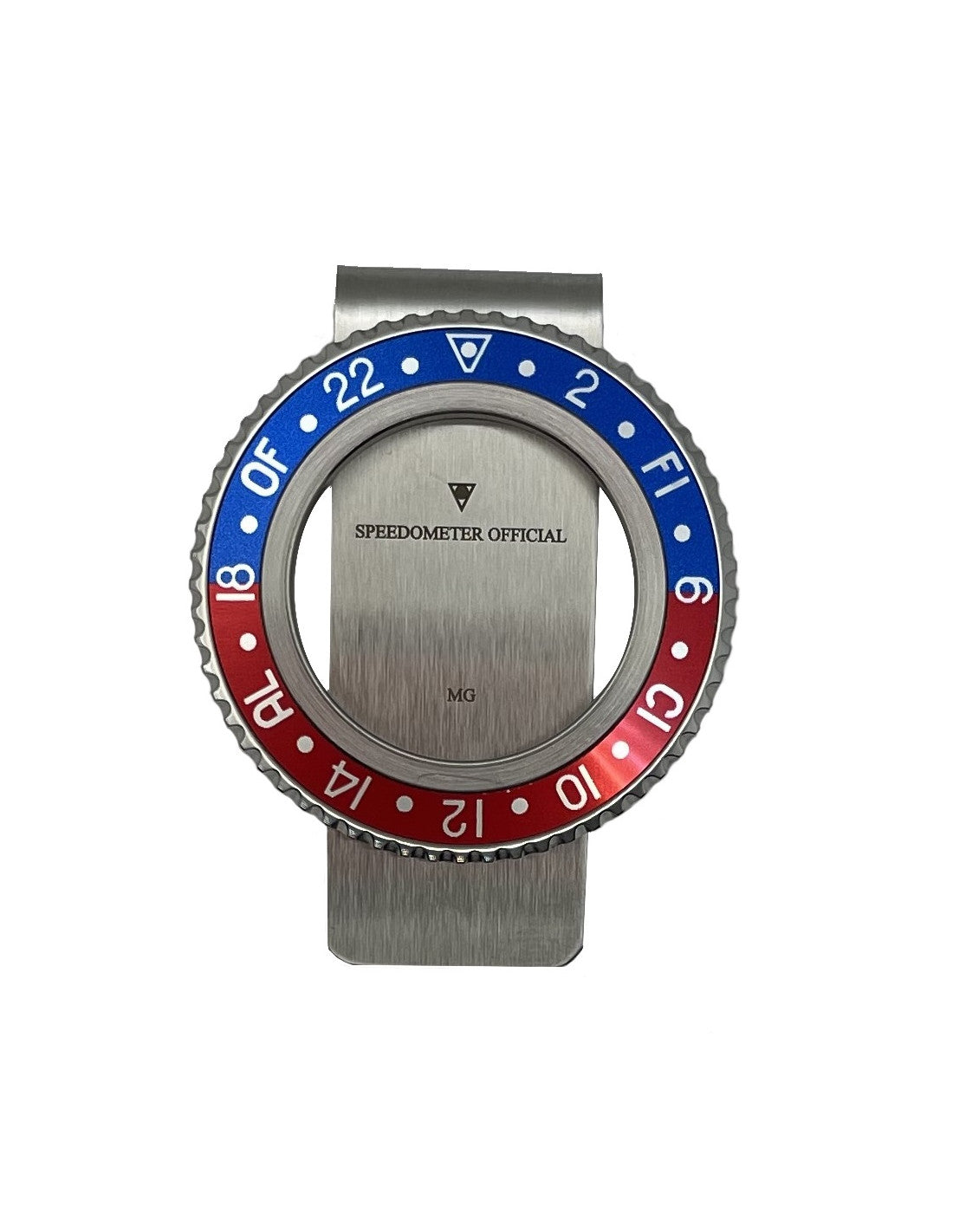 Speedometer Official Blue and Red Money Clip