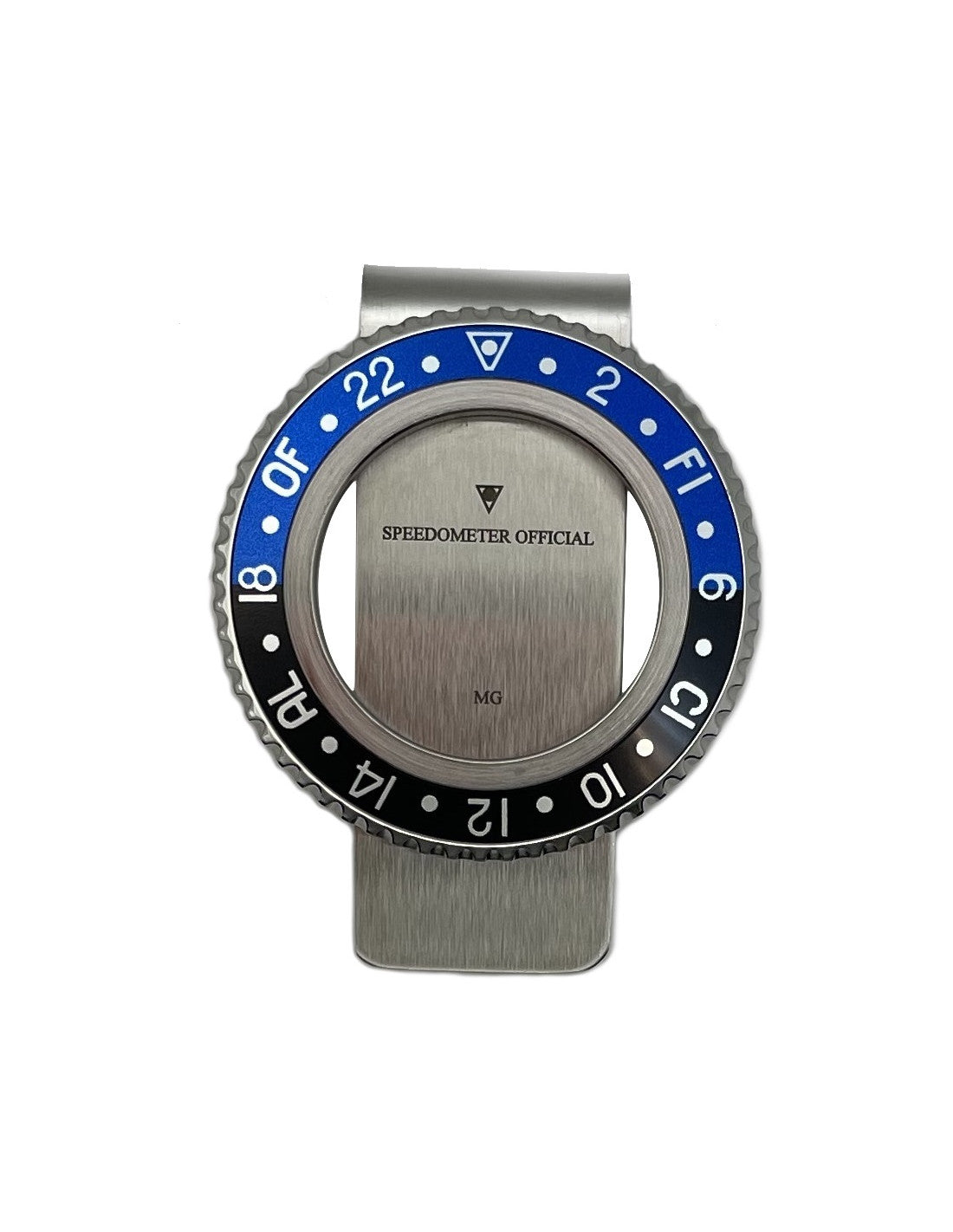 Speedometer Official Blue and Black Money Clip