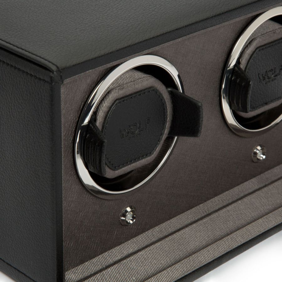 Wolf Cub Double Watch Winder Black 461203