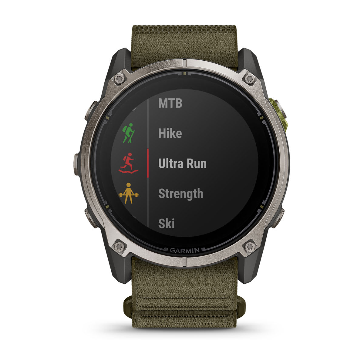 Garmin Enduro 4 51 MM, Solar, Titanio Cinturino ComfortFit Dark Olive