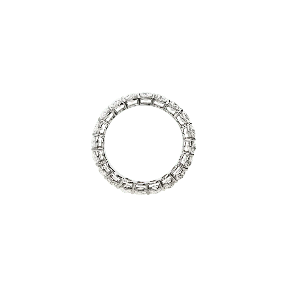 Maiocchi Milano Anello Fedina Eternity Diamanti Taglio Ovale ct 3,83