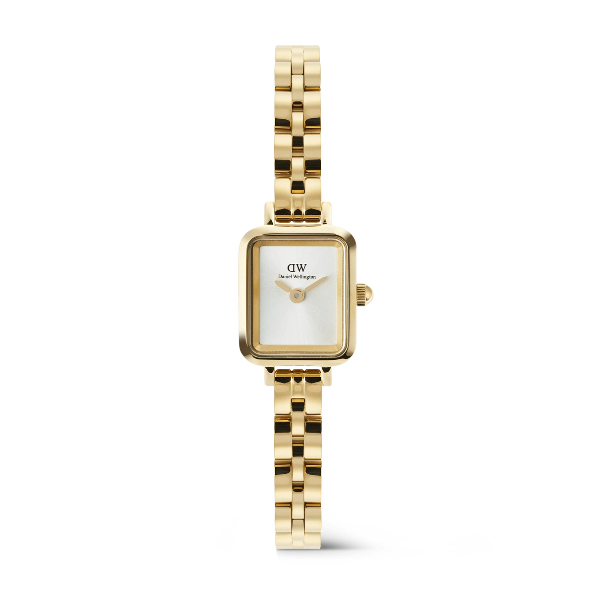 Daniel Wellington Quadro Mini Arch 3-link White Sunray Gold